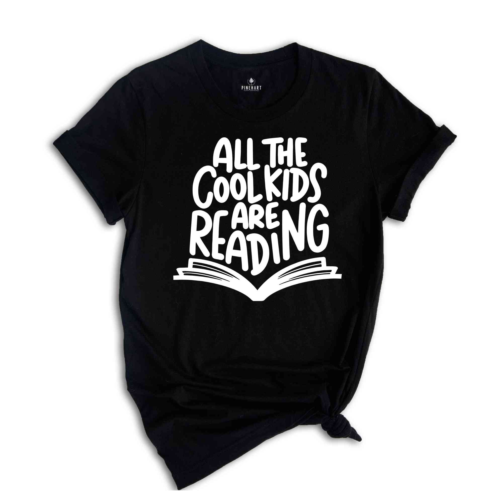 All The Cool Kids Are Reading Shirt, Book Lover Kid Shirt, Reading Habit T-Shirt, Reading Gift For Kids