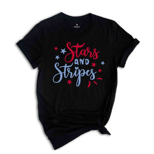 Stars And Strips Shirt, American Shirt, Red And Blue Shirt, American Flag Shirt, Patriotic Shirt, USA Shirt