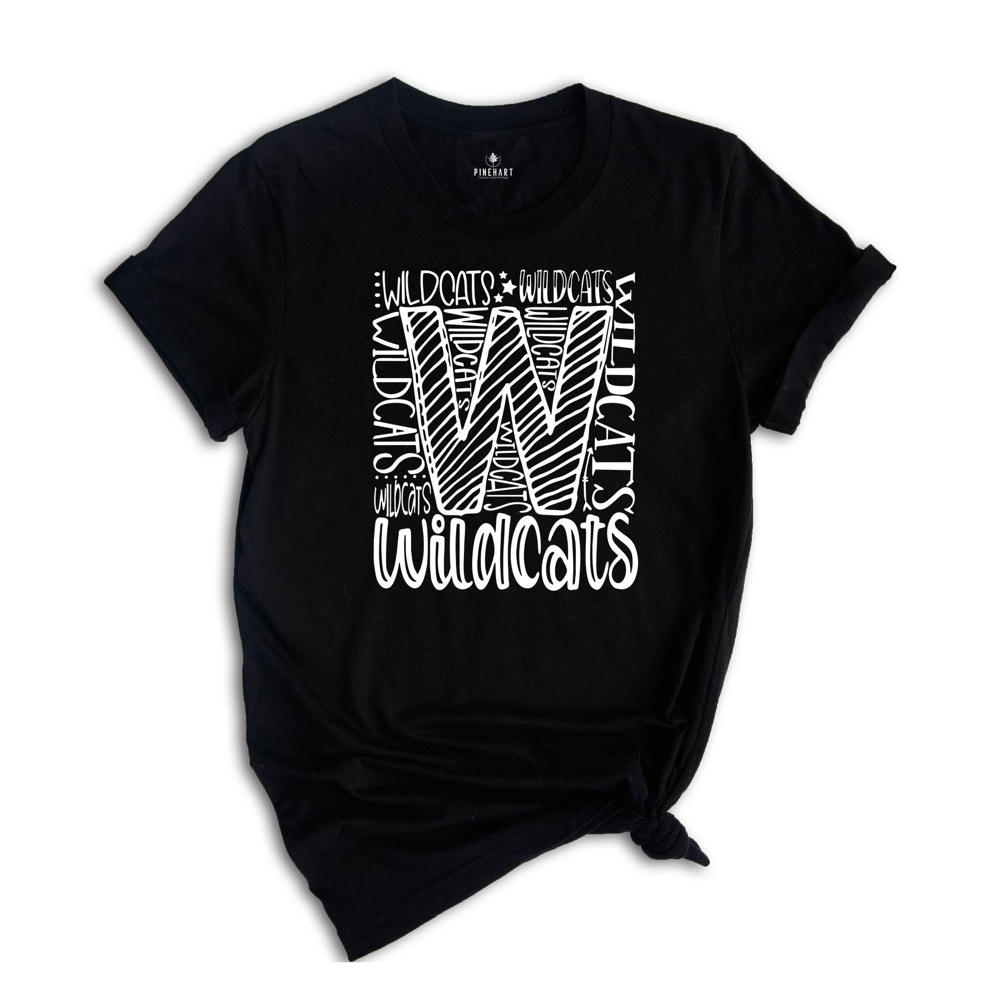 Team Mascot T-Shirt, Wildcats Team Shirt, Wildcats Football, Wildcats Fan Gift, Wildcats School Tee, Wildcats School Spirit