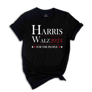 Harris Walz 2024 For The People T-Shirt, Madam President Shirt, Kamala For President Shirt, Vote For Kamala Tee