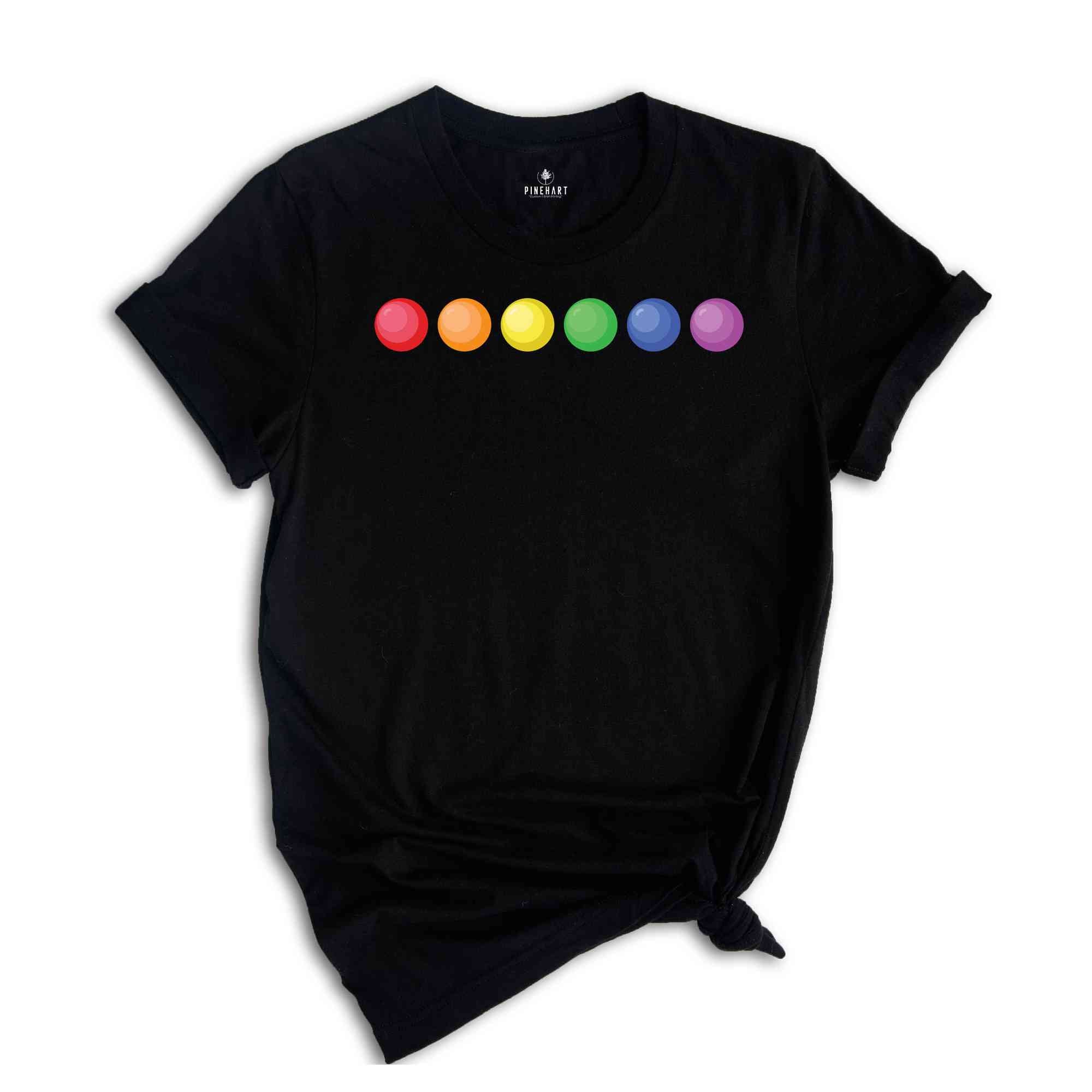 Prideful Rainbow LGBT Shirt, Colorful Tee for LGBTQ+ Supporters, Rainbow Pride Shirt, Pride Ally Tee, Love Is Love Shirt, Pride Parade Shirt