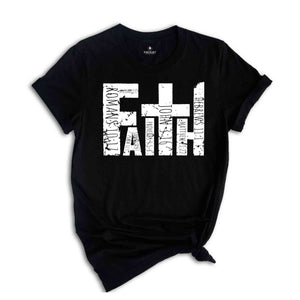 Faith Shirt, Faith Cross Shirt, Christian Gift, Love and Grace Shirt, Faith Cross, Vertical Cross, Jesus Faith Gift, Christian Shirts