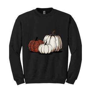 Leopard Pumpkin Sweatshirt, Thanksgiving, Halloween Shirt, Fall sweatshirt, Autumn, Thanksgiving Gifts