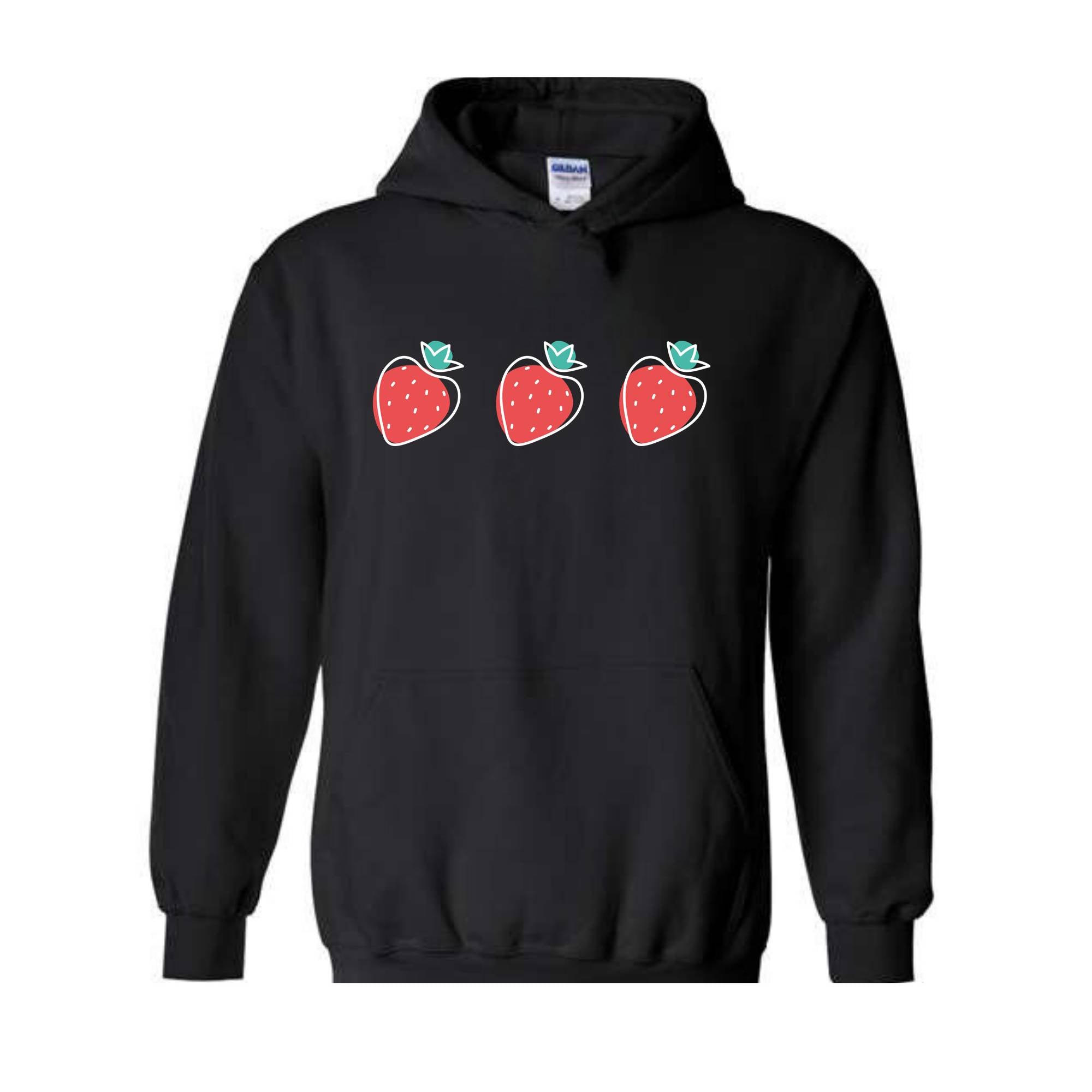 Strawberry Woman Sweatshirt, Strawberry Hoodie, Red Strawberry, Strawberry Gift For Women, Cute Strawberry Sweatshirt, Gardening Sweatshirt