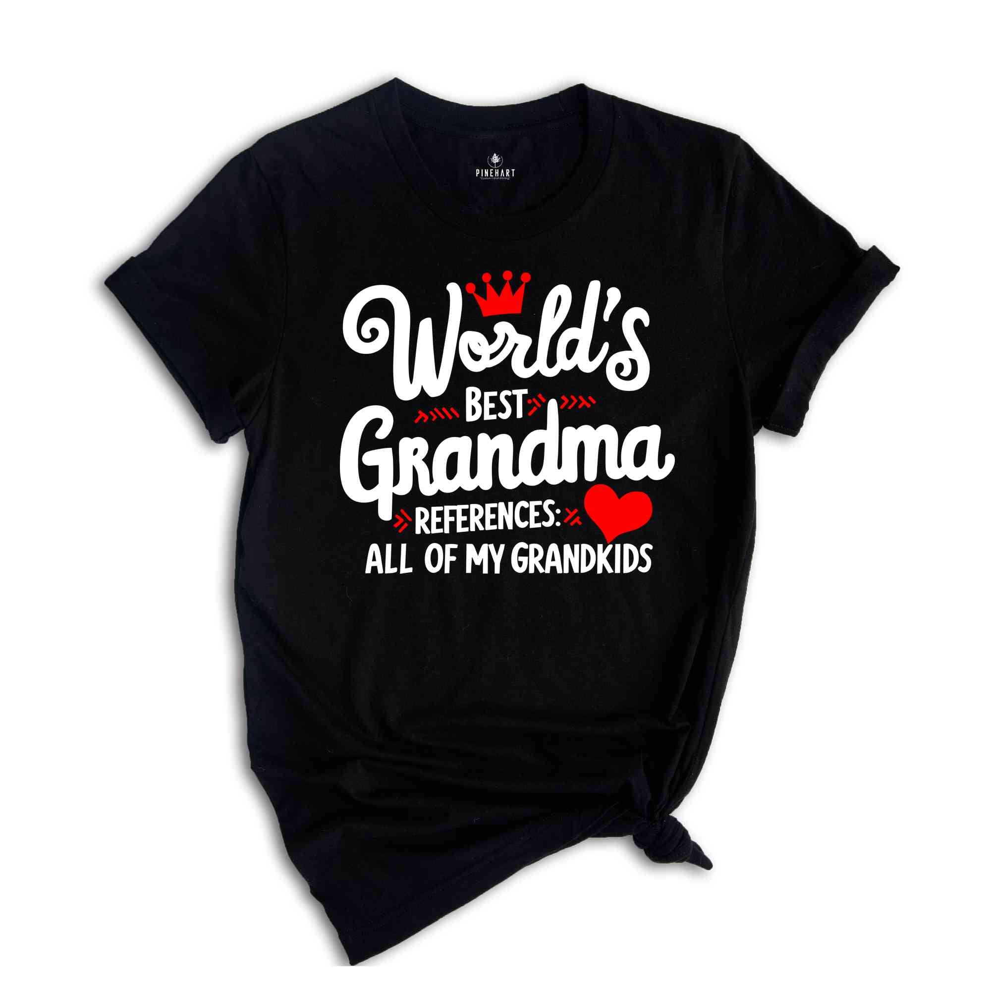 World's Best Grandma Shirt, According to My Grandkids T-Shirt, Mother's Day Gift for Grandma Tee, Gift For Grandma