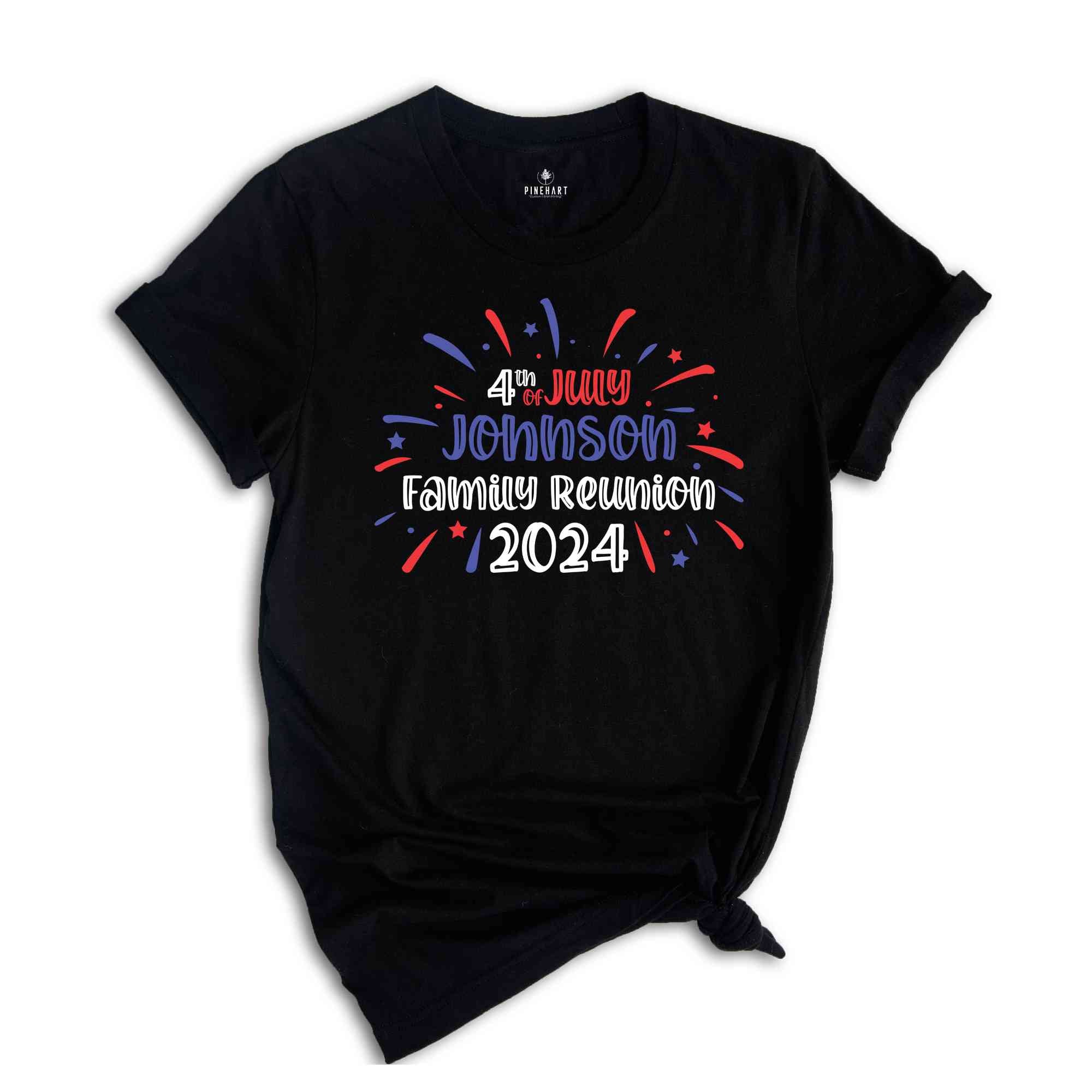 4th Of Custom Name Family Reunion Shirt, Custom 4th Of July Family Reunion Shirt, Independence Day Family Shirt, 4th Of July Family Shirt