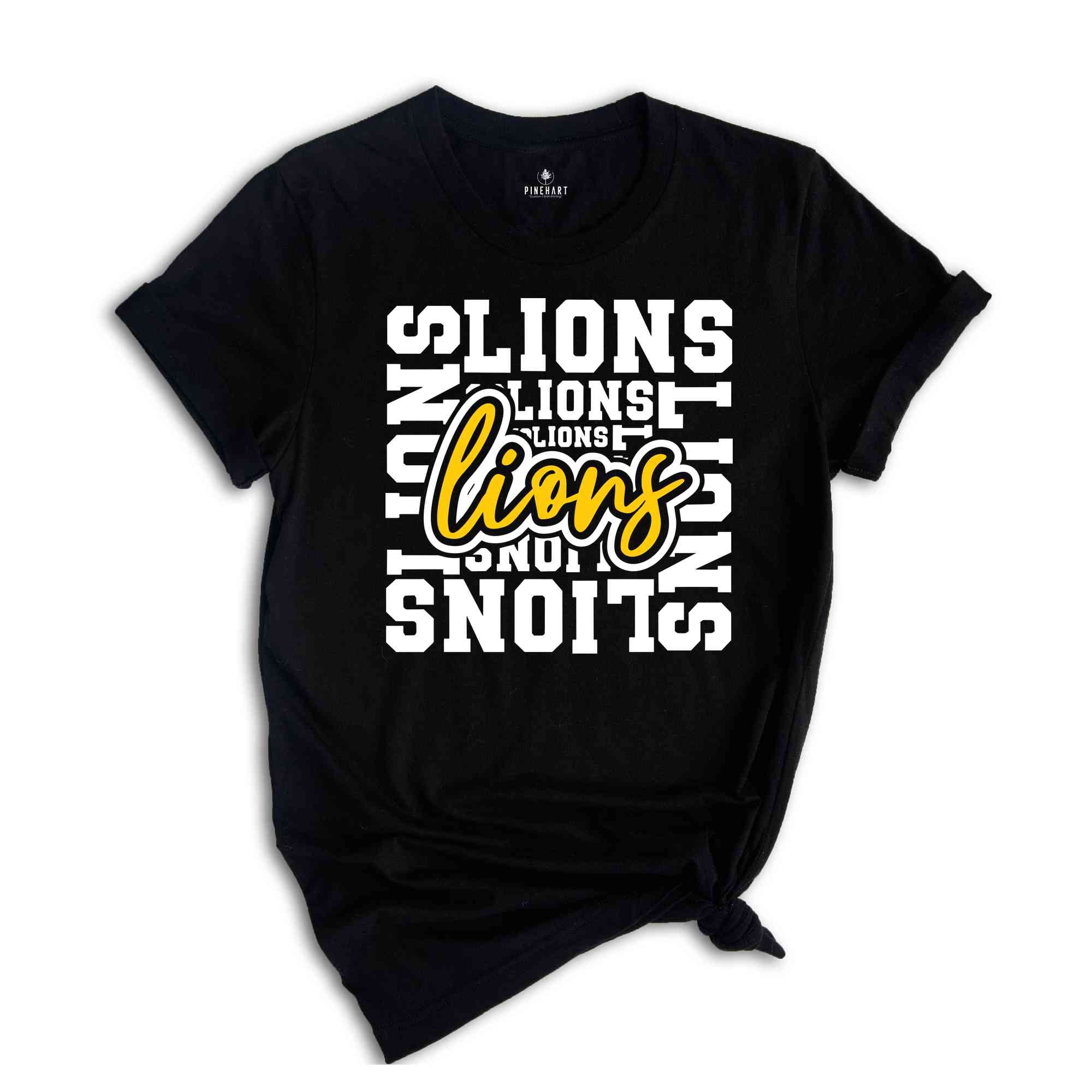 Team Mascot Shirt, lions Team Shirt, lions Team Spirit Shirt, lions Fan Shirt, lions School Shirt, lionss School Spirit