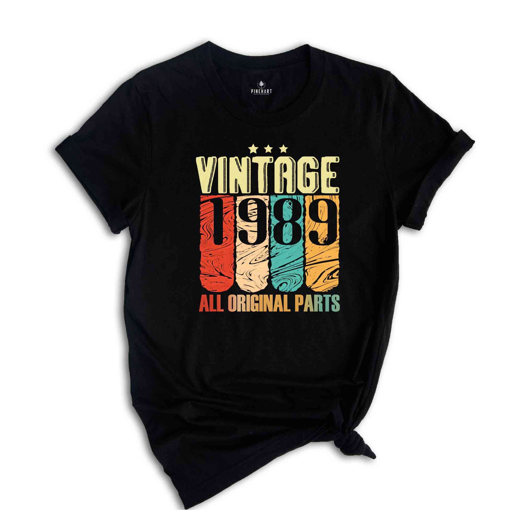 Vintage 1989 Shirt, Original Parts Shirt, 35th Birthday Shirt, 35th Birthday Men, 35th Birthday Women, Retro Shirt, Vintage Birthday Shirt