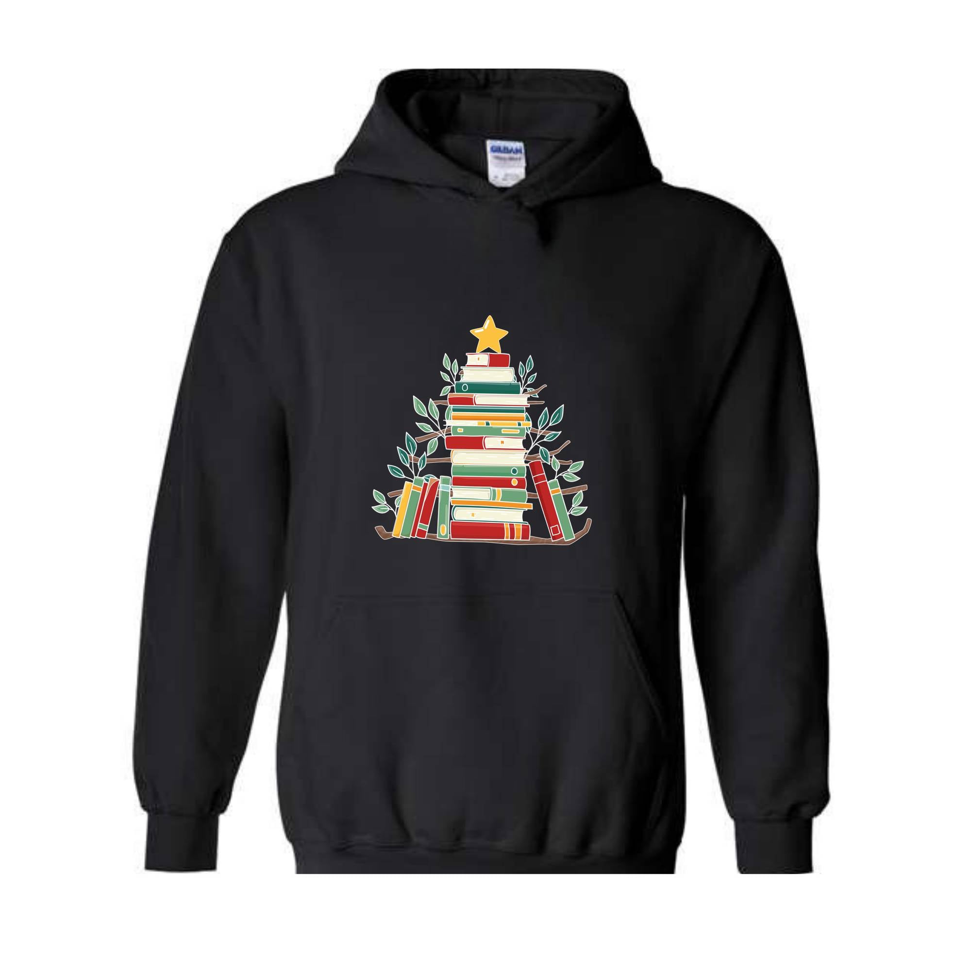 Book Christmas Tree Sweatshirt, Book Lover Gift, Christmas Tree T-Shirt, Book Lover Shirt, Christmas Bookworm, Bookish Christmas Gift, Liter