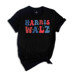 Harris Walz 2024 Shirt, Madam President Election T-shirt, Retro Voting Tee, Democrat Gift For Kamala Harris Supporters