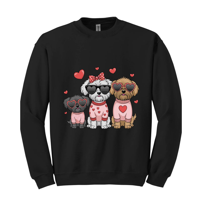 Valentine's Day Dogs Sweatshirt, My Dog Is My Valentine , Dog Lover , Funny Valentine , Valentines Day Dog Mom