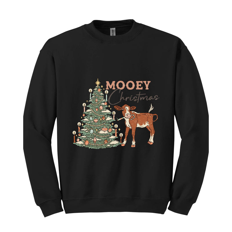 Mooey Christmas Sweatshirt, Western Christmas Sweatshirt, Cowboy Christmas Sweater, Country Christmas, Mooey Xmas