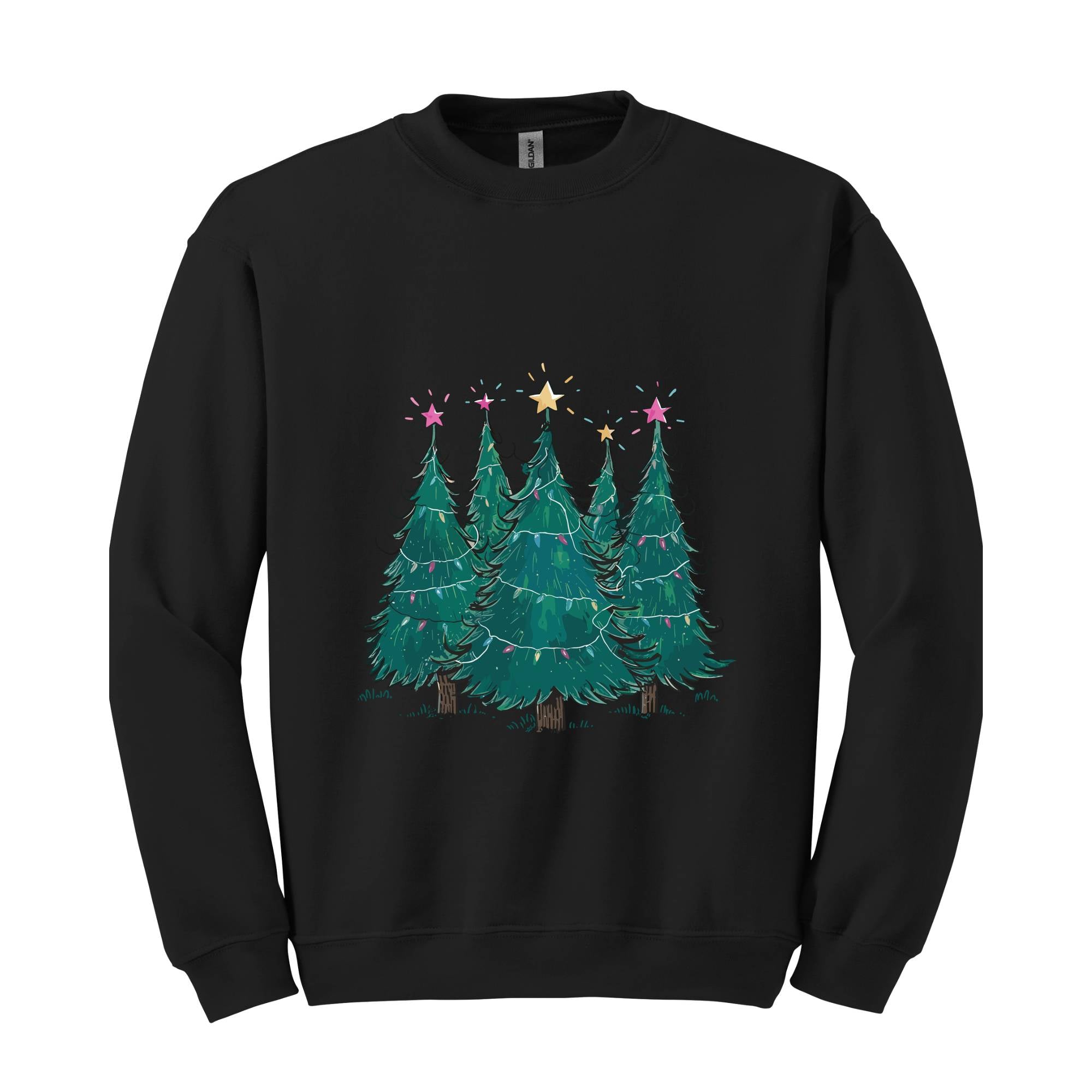 Christmas Trees Sweatshirt, Christmas Shirts For Women, Christmas Sweater, Shirts For Christmas