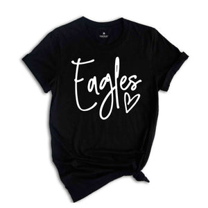 Team Mascot Eagles, Eagles team T-Shirt, Favorite Team Shirt, Team Mascot T-Shirt, School Logo Shirt, Eagles Team Spirit, Panther Pride Tee