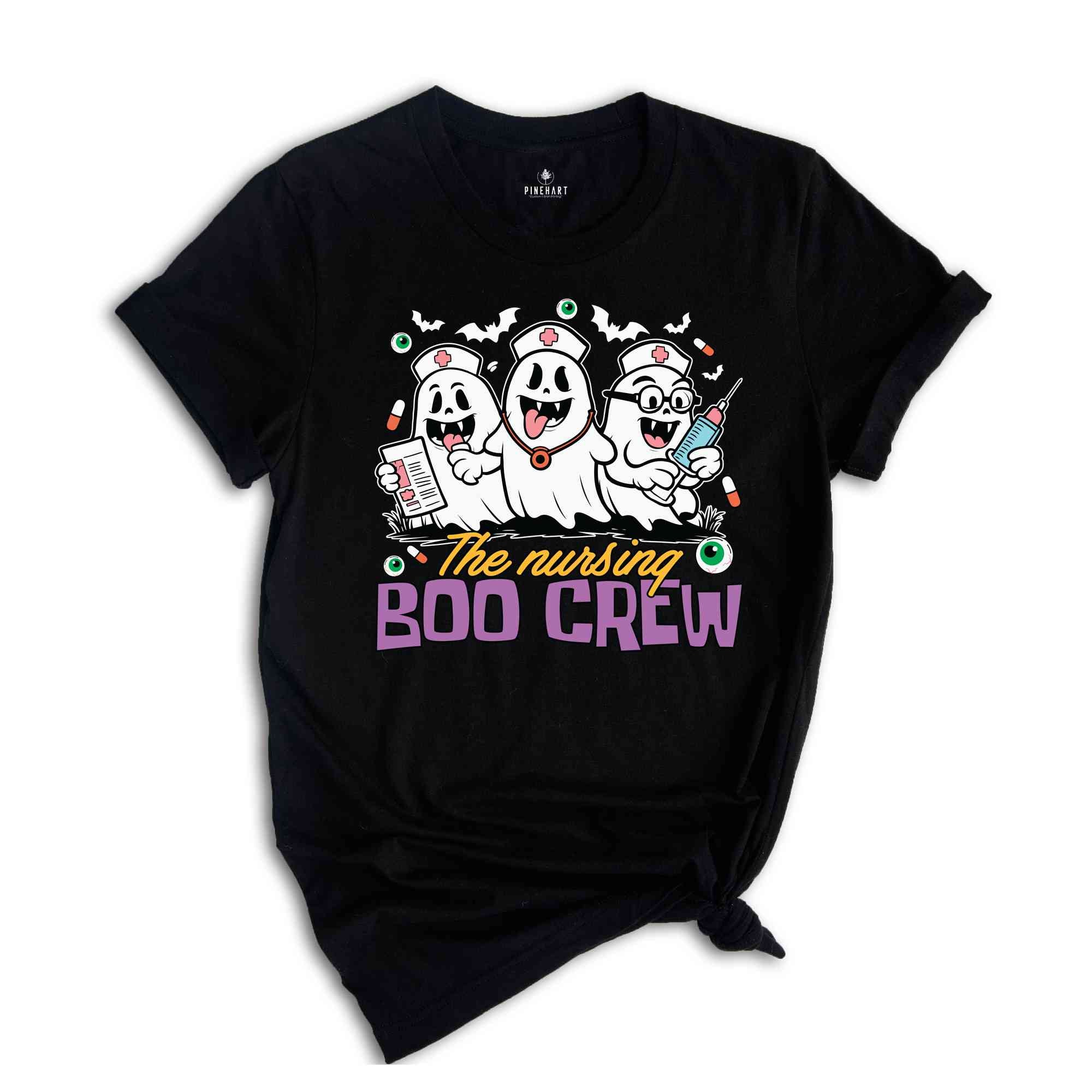 The Nursing Boo Crew Shirt, Halloween Nurse Shirt, Spooky Nurse Shirt, Funny Halloween Nurse, Ghost Nurse Shirt, Nurse Gift For Women