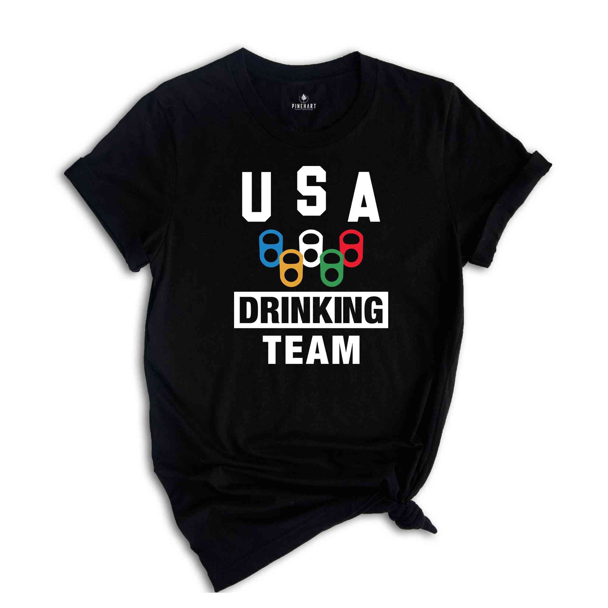 USA Drinking Team Shirt, Beer Party T-shirt, 4th Of July Drinking Party Shirt, Independence Day Gift, Gift For American