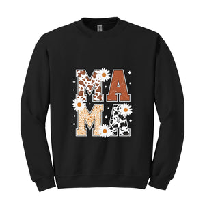 Western Mama Sweatshirt, Mama Crewneck, Country Sweatshirt, Western Mom Shirt, Mama Apparel, Mama Shirt, Gift For Mama, Floral Mama Sweater