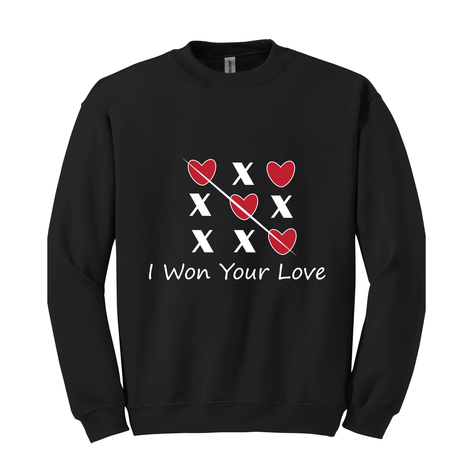 I Won Your Love Sweatshirt, Pink XOXO Valentines Day Sweatshirt, Cute Valentines Day, Trendy Valentines Day, X Love X Love Sweatshirt