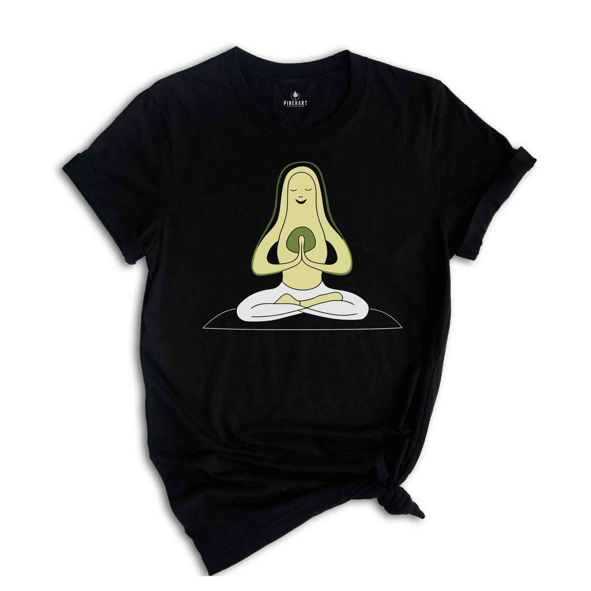 Cute Yoga Shirts, Yoga Gifts, Custom Yoga Shirt, Pocket Tees, Avocado Yoga T-Shirt, Gifts for Her, Avocado Graphic Tees, Shirts for Women