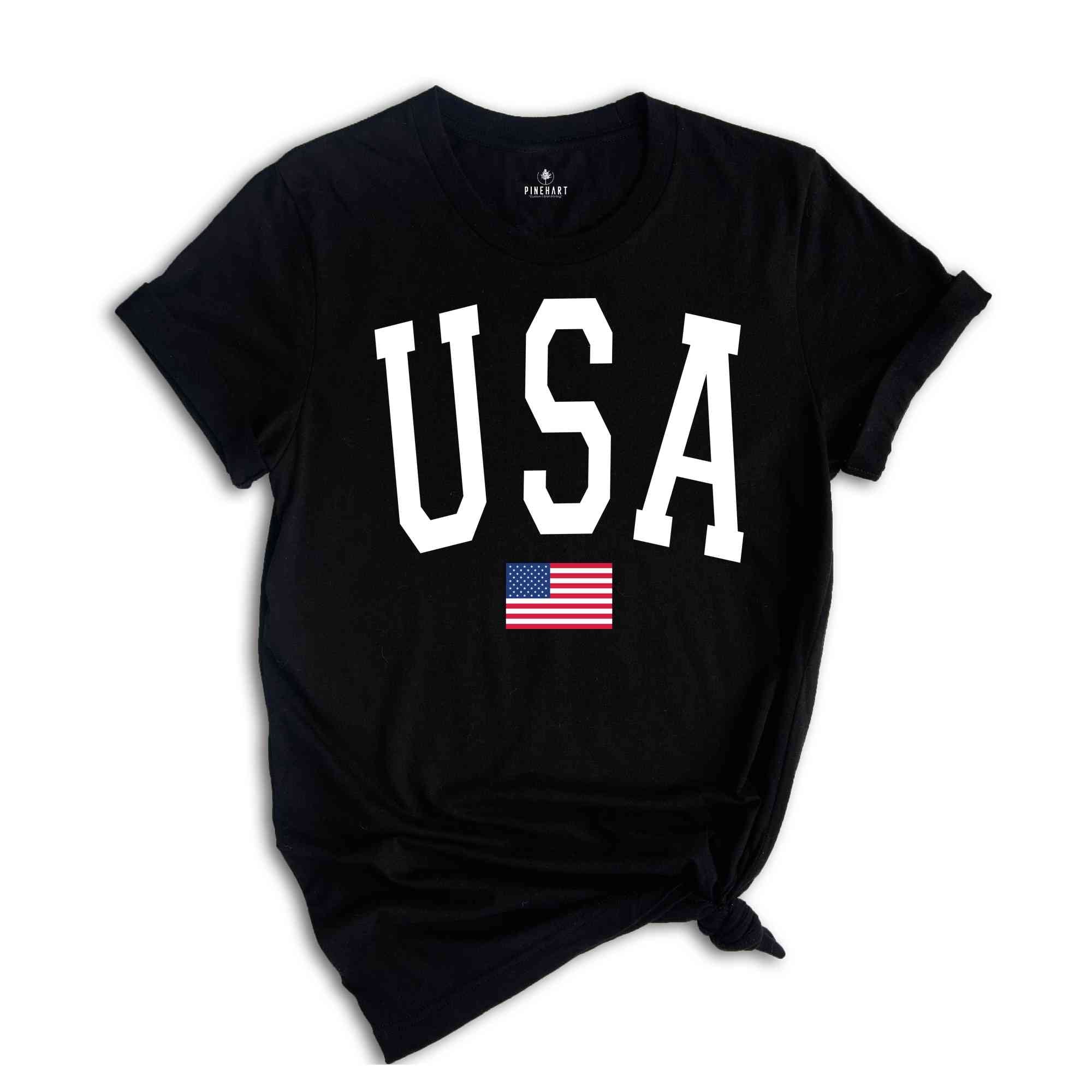 USA Flag T-Shirt, 4th of July Shirt, Patriotic Usa Flag Tee, USA Flag Gifts, Fourth Of July Celebration Outfits