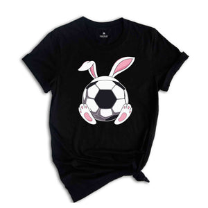 Soccer Bunny Ears Shirt, Funny Easter Shirt, Easter Sports T-Shirt, Bunny Ears Shirt, Happy Easter, Game Day Gift