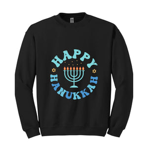 Happy Hanukkah Sweatshirt, Hanukkah Dinner , Funny Jewish Family