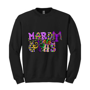 Mardi Gras Celebration Sweatshirt, Festival Hoodie, Carnival Sweatshirt, Party Wear, Mardi Gras Gift