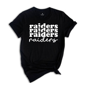 Raiders Written Team Mascot Shirt, Raiders Team Shirt, Raiders Team Spirit Shirt, Raiders Fan Tee, Raiders School Spirit