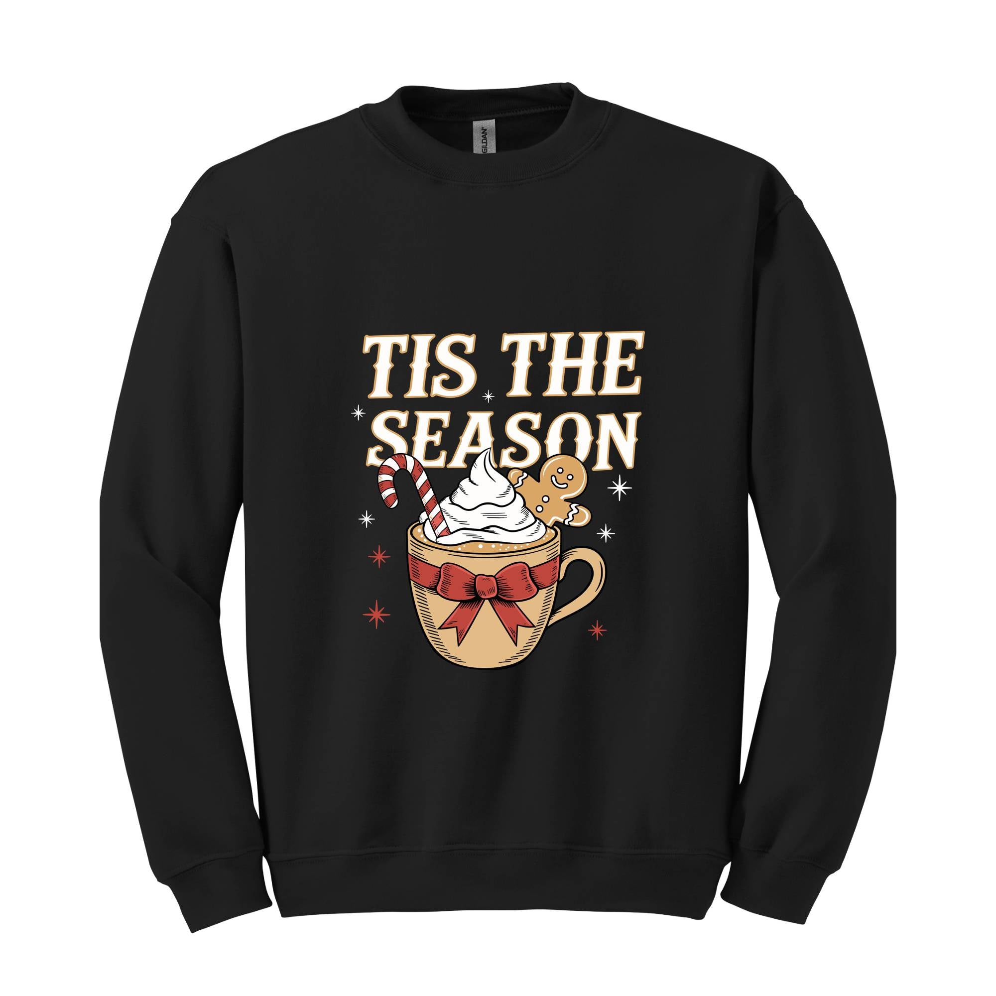 Tis the Season Sweatshirt, Christmas Coffee Sweat, Cute Christmas Sweatshirt, Gift for Mom