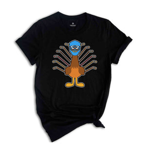 Thanksgiving Ice Hockey Turkey Shirt, Hockey Player Shirt, Thanksgiving Shirt, Thanksgiving Gift, Turkey Day Shirt, Hockey Lover Shirt