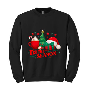 Tis The Season Sweatshirt, Christmas Tis The Season Sweatshirt, Merry Christmas Shirt, Christmas Sweatshirt, Cute Winter Sweatshirt