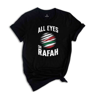 All Eyes on Rafah Shirt, Free Palestine Shirt, Peace Sign Shirt, Palestine Protest, World Peace Shirt, Gaza Palestine T-Shirt