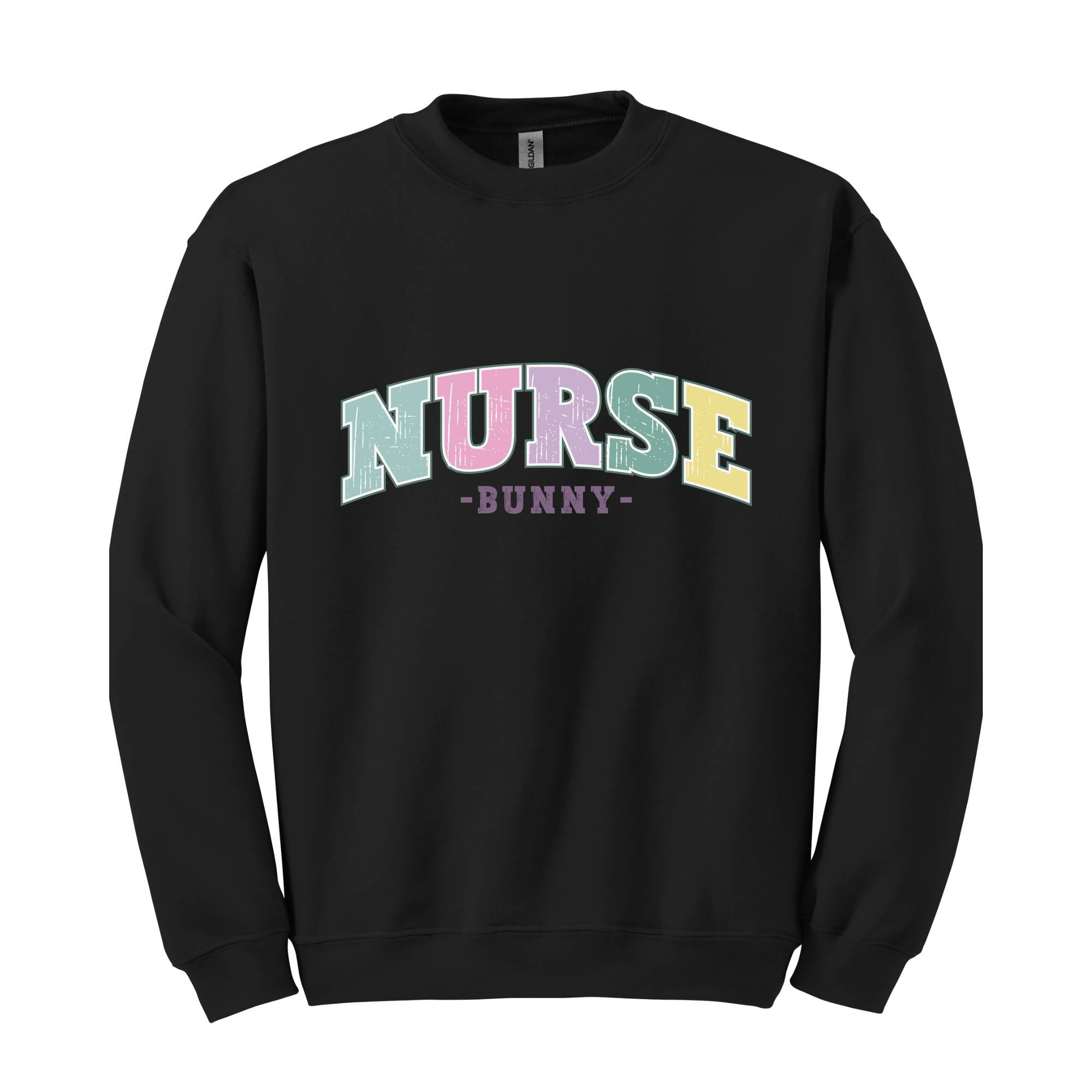 Nurse Bunny Sweatshirt, Cute Nurse Sweatshirt, Easter Nurse, Nurse Easter Sweatshirt, Nurse Appreciation, Nurse Life, Easter Squad