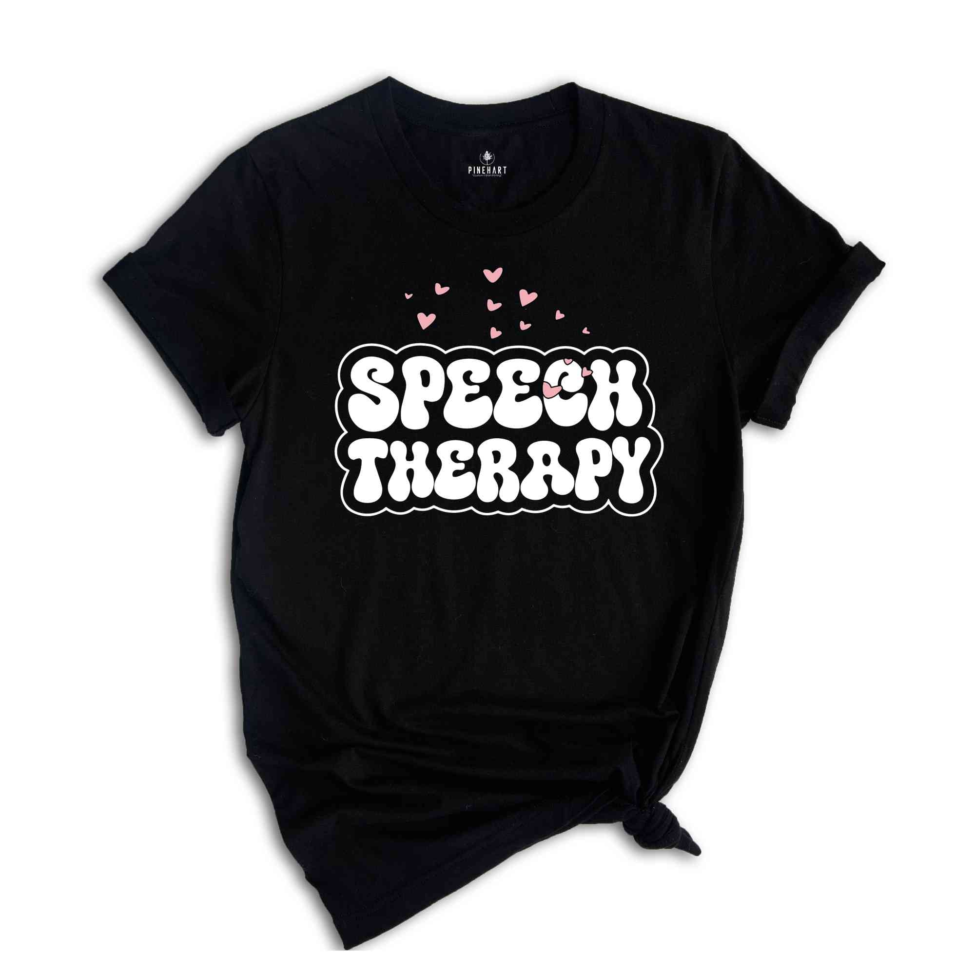 Speech Pathologist Rainbow T-Shirts, Speech Therapy Vneck TShirt, Speech Language Pathologist Gift, Speech Language Therapist Graphic Tees