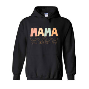 Custom Mama Easter Hoodie , Mama Hoodie With Kids Names, Happy Easter Hoodie , Personalized Easter Day Hoodie