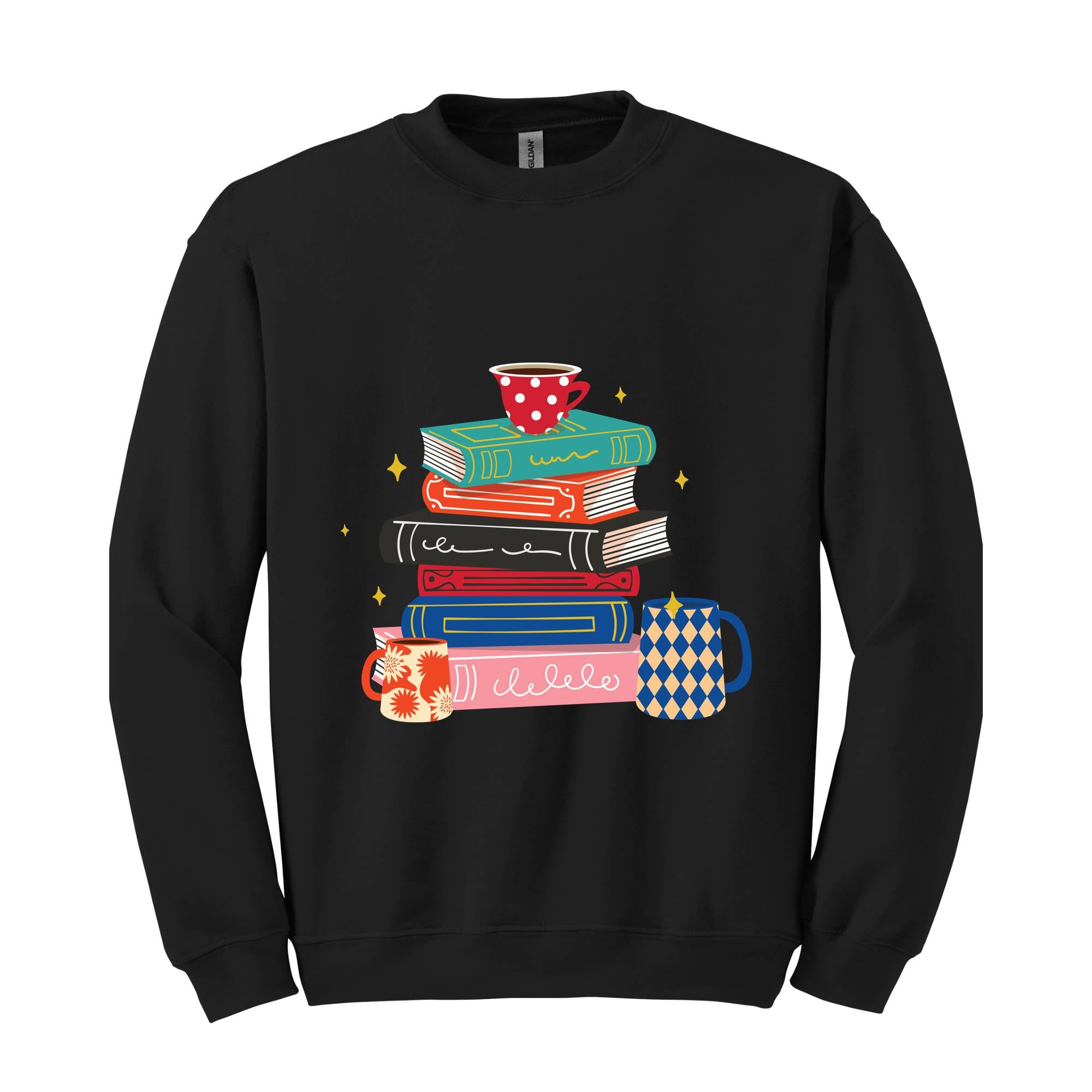 Coffee And Books Sweatshirt, Bookish Hoodie, Gift For Teacher, Librarian Sweater, Cute Books And Coffee Hoodie