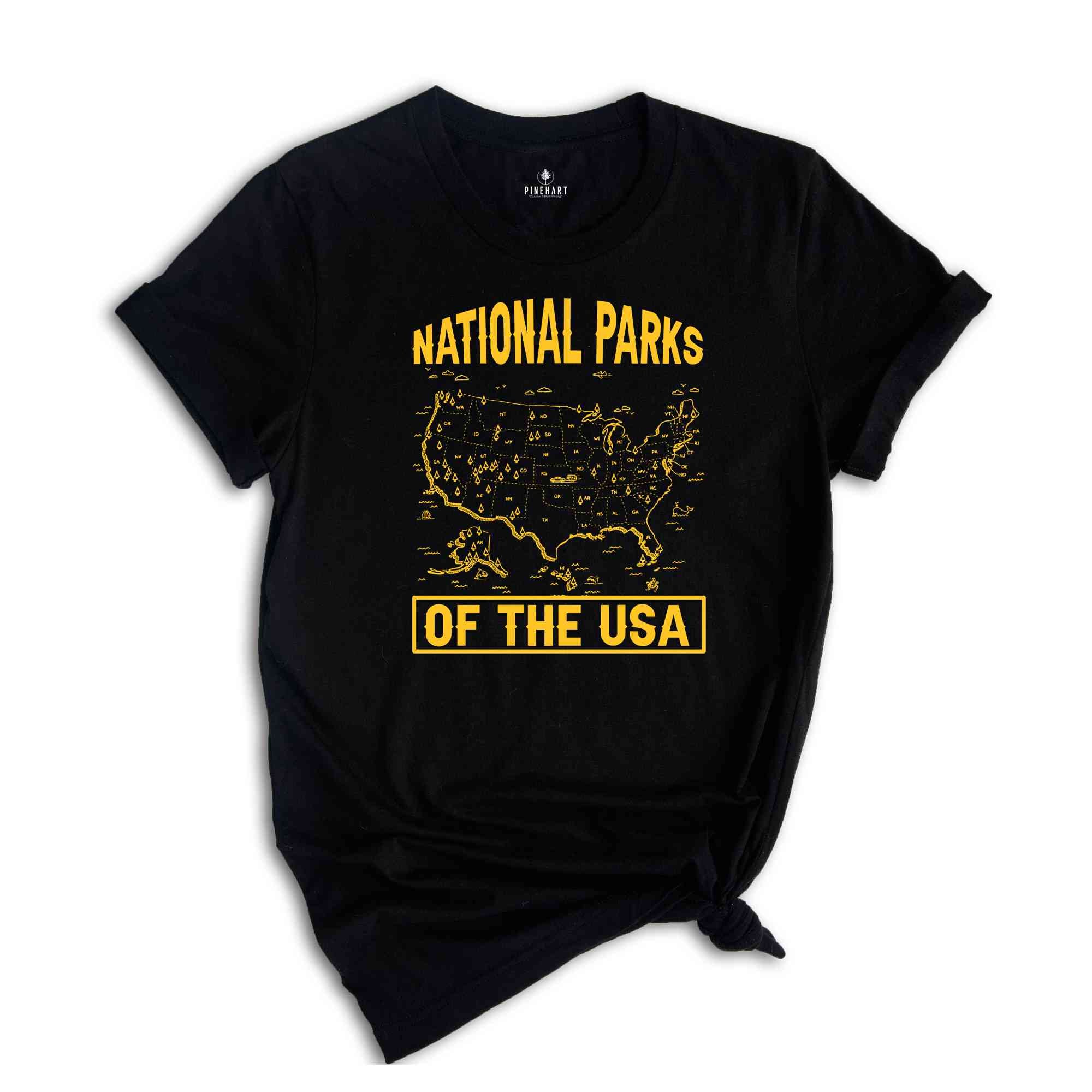 National Parks Of The USA Shirt, National Parks Shirt, National Park Vintage Shirt, USA National Parks Shirt, Save National Parks Shirt