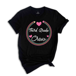 Third Grade Crew Shirt, 3rd Grade Crew Shirt, Teacher Appreciation Shirt, First Day Of School Shirt, Back To School Shirt, Teacher Gift