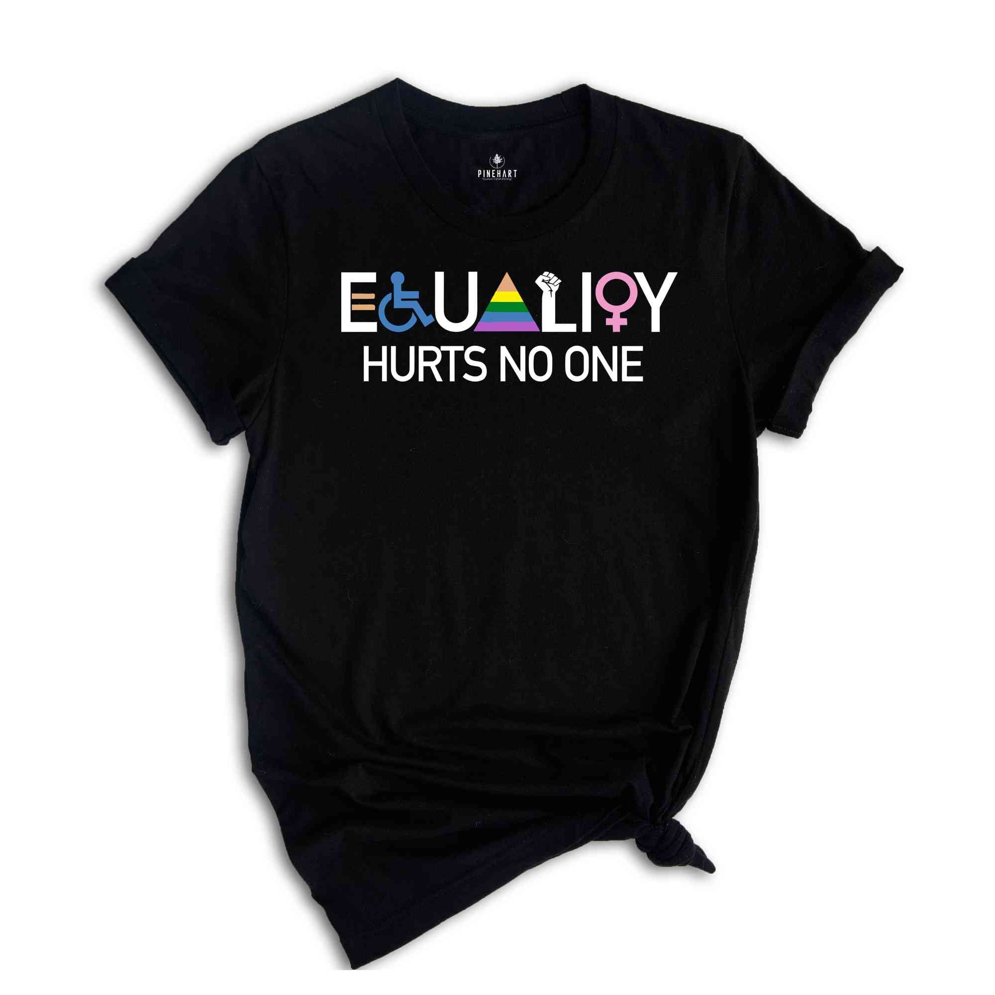 Equality Hurts No One Shirt, Black Lives Matter, Equal Rights, Pride Shirt, LGBT Shirt, Human Rights Tee, Anti Racism Shirt, Gay Pride Shirt