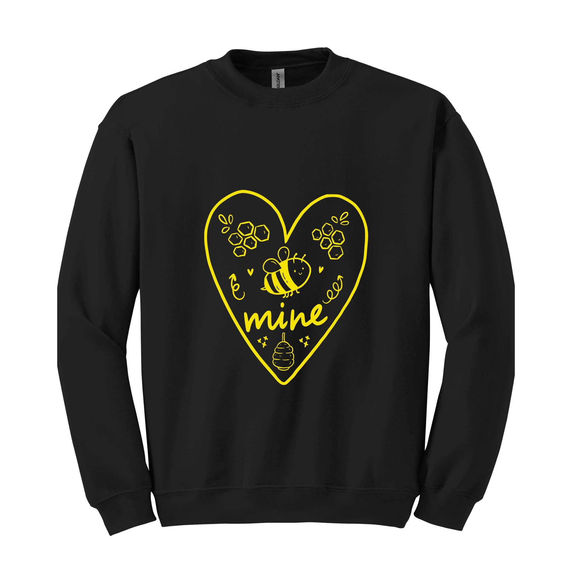 Bee Mine Sweatshirt, Valentine Couple Sweatshirt, Heart Sweatshirt, Valentine Matching Sweatshirt, Valentines Day Sweater