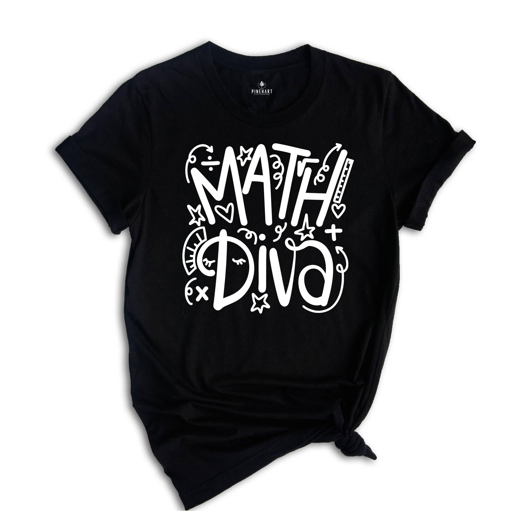 Math Diva Shirt, Math Lover Shirt, Math Teacher Gift, Mathematics Apparel, Mathematics Educators, Math Nerd Shirt