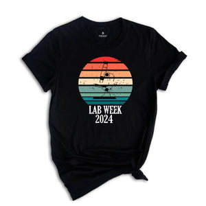 Retro Lab Week 2024 T-shirt, Medical Laboratory Tee, Science Teacher Shirt, Lab Technician Shirt, Lab Tech Apparel