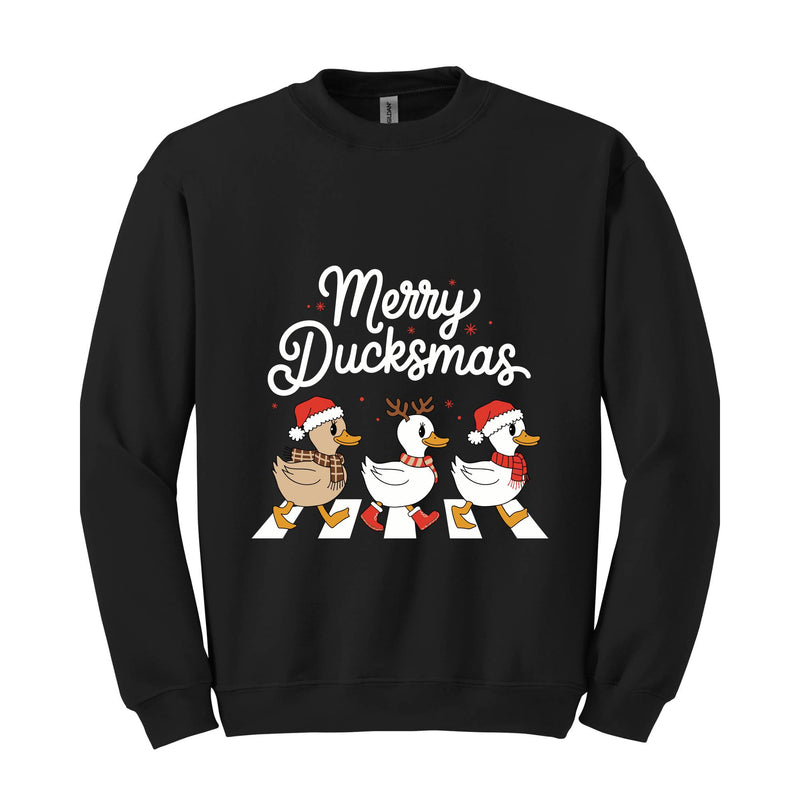 Merry Ducksmas Sweatshirt, Ducks Christmas Sweatshirt, Funny Ducks Christmas Hoodie, Duck Lover Hoodie, Holiday Hoodie, Mom Gift