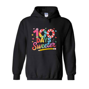 100 Days Hoodie,Cute 100th Day Of School Celebration, Back to School Hoodie, Gift For Teacher, Student Hoodie