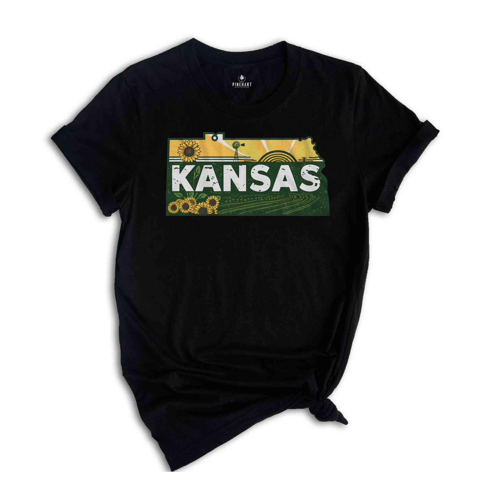 Retro State Of Kansas Shirt, State Of Kansas Shirt, State Shirt, Kansas Shirt, Kansas Lover Shirt, Family Trip Shirt, Travel Shirt