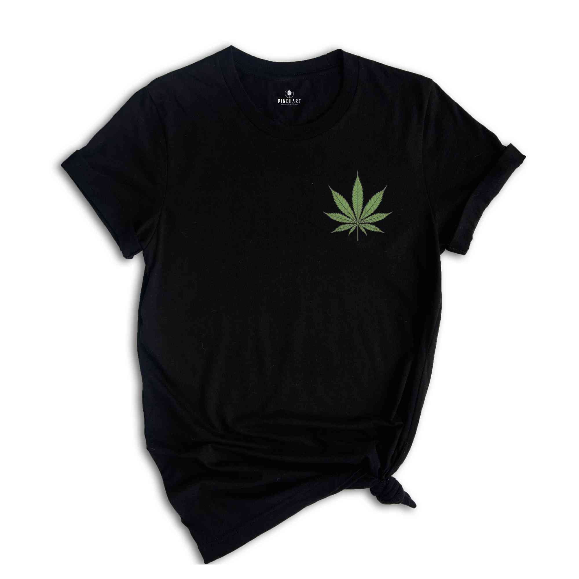 Weed Leaf Shirt, Marijuana Shirt, Stoner Shirt, Weed Pocket Shirt, Leaf Shirt, Gifts For Stoners, Cannabiss Shirt