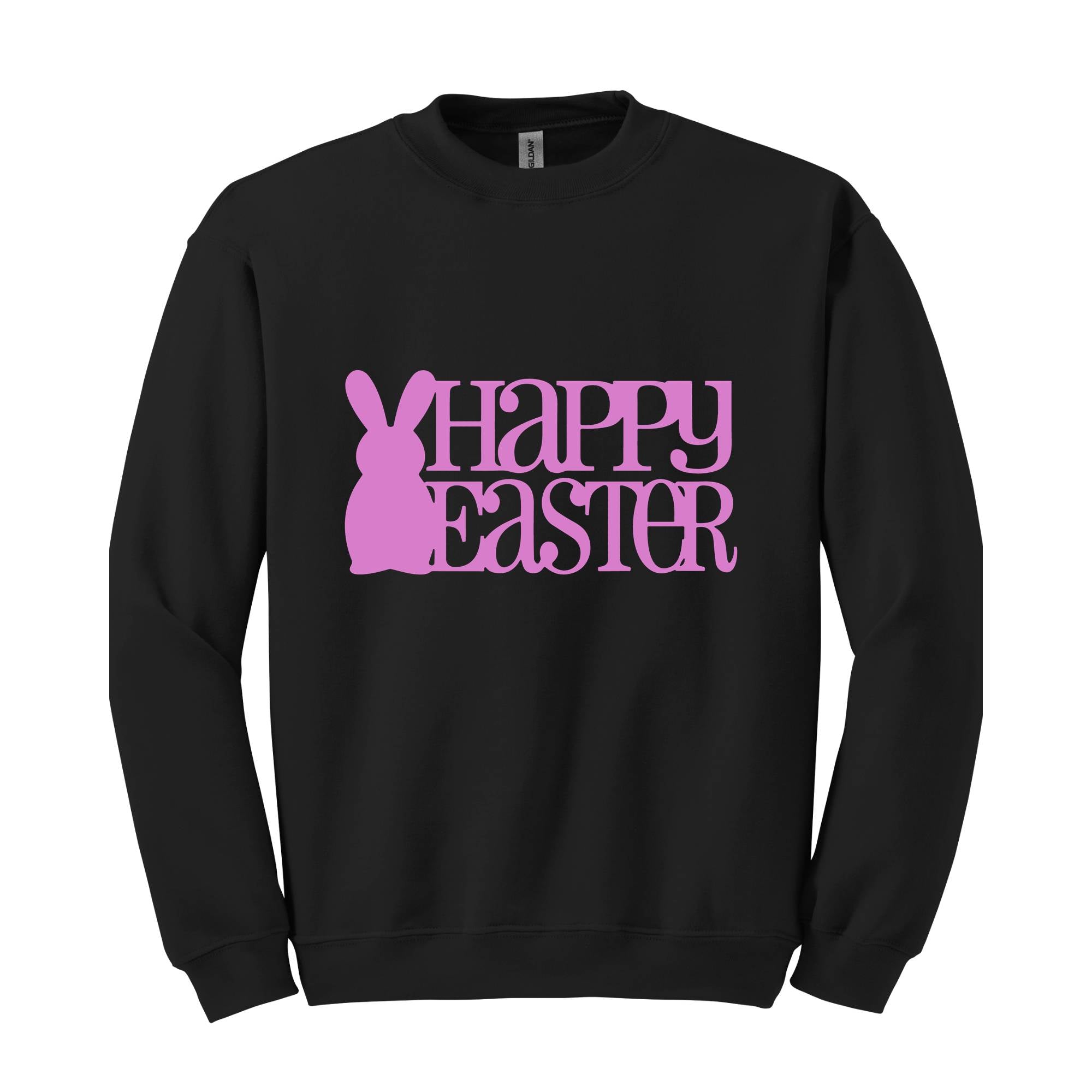 Happy Easter Sweatshirt, Rabbit Sweatshirt, Easter Sweater, Spring Sweatshirt, Easter Gift, Happy Rabbit Sweater