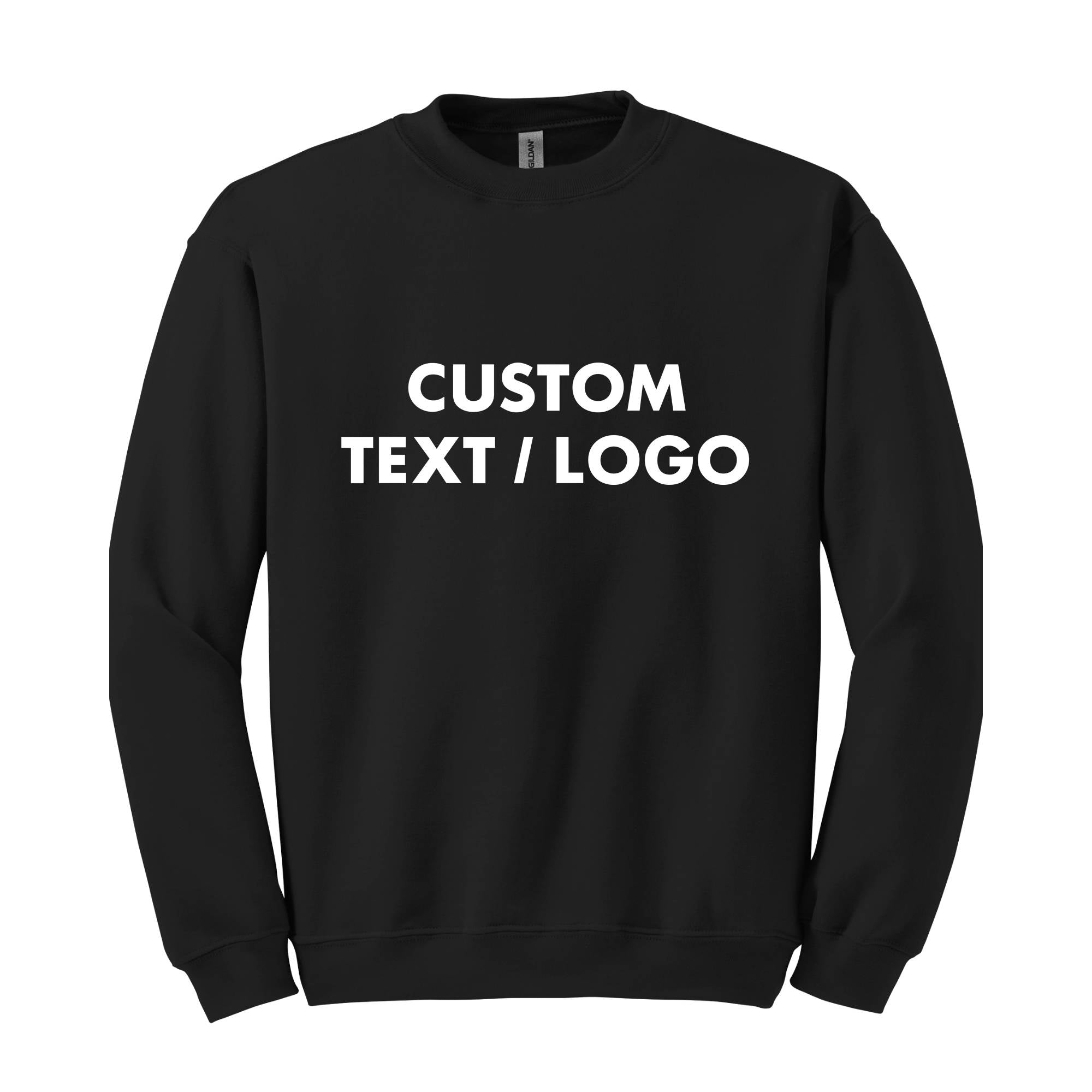 Custom Text And Logo Sweatshirt, Personalized Logo Sweatshirt, Custom Sweatshirt Gifts, Matching Family Sweatshirts