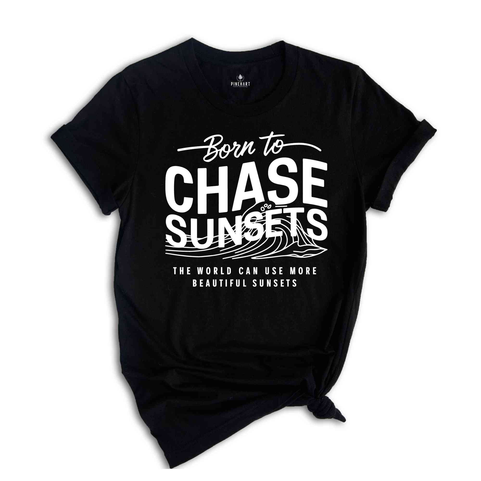 Born To Chase Sunsets Shirt, sunset Shirt, aesthetic clothes, summer Shirts, beach Shirt, Summer Waves Shirt