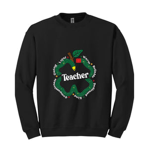 Teacher Saint Patrick Sweatshirt, One Lucky Teacher Sweatshirt, St Patrick Teacher Gift, Gift For Teacher